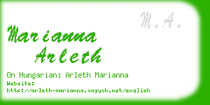 marianna arleth business card